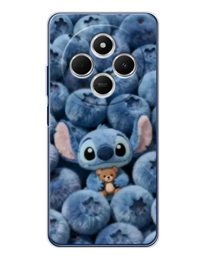 Чехол для Xiaomi Poco C75 с картинкой «Стич и голубика» Чехол для Xiaomi Poco C75 с картинкой «Стич и голубика»