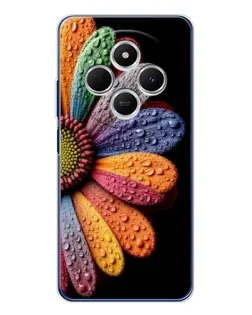 Чехол для Xiaomi Poco C75 с картинкой «Радужный цветок» Чехол для Xiaomi Poco C75 с картинкой «Радужный цветок»