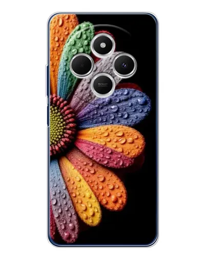 Чехол для Xiaomi Poco C75 с картинкой «Радужный цветок» Чехол для Xiaomi Poco C75 с картинкой «Радужный цветок»