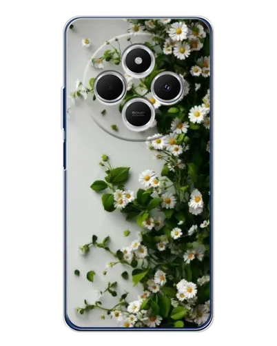 Чехол для Xiaomi Poco C75 с картинкой «Ветка мелких белых цветов» Чехол для Xiaomi Poco C75 с картинкой «Ветка мелких белых цветов»