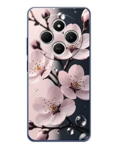 Чехол для Xiaomi Poco C75 с картинкой «Нежная сакура и капли» Чехол для Xiaomi Poco C75 с картинкой «Нежная сакура и капли»