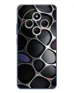 Чехол для Xiaomi Poco C75 с картинкой «Объемная темная решетка» Чехол для Xiaomi Poco C75 с картинкой «Объемная темная решетка»