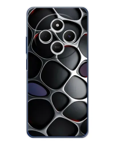 Чохол для Xiaomi Poco C75 з картинкою «Об'ємна темна решітка» Чохол для Xiaomi Poco C75 з картинкою «Об'ємна темна решітка»