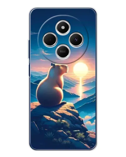Чохол для Xiaomi Poco C75 з картинкою «Захід сонця з капібарою» Чохол для Xiaomi Poco C75 з картинкою «Захід сонця з капібарою»