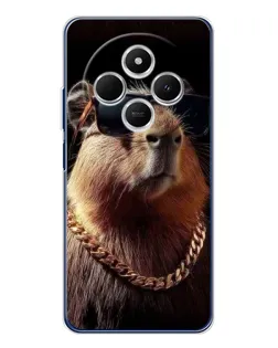 Чохол для Xiaomi Poco C75 з картинкою «Капібара золотий ланцюг» Чохол для Xiaomi Poco C75 з картинкою «Капібара золотий ланцюг»