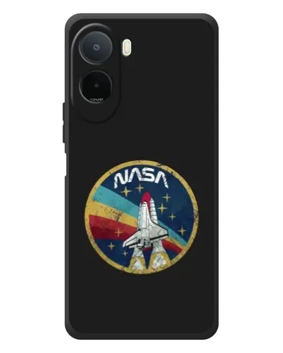 Чехол для Xiaomi Poco C81 Pro с картинкой «NASA — эмблема миссии»