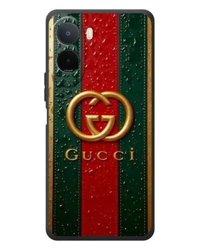 Чехол для Xiaomi Poco C81 Pro с картинкой «Gucci — фирменная полоса и золото» Чехол для Xiaomi Poco C81 Pro с картинкой «Gucci — фирменная полоса и золото»