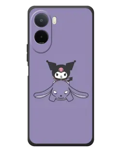 Чехол для Xiaomi Poco C81 Pro с картинкой «Kuromi на лиловом фоне»