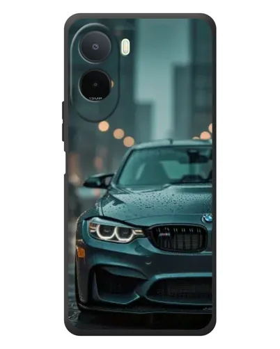Чехол для Xiaomi Poco C81 Pro с картинкой «BMW в огнях города»