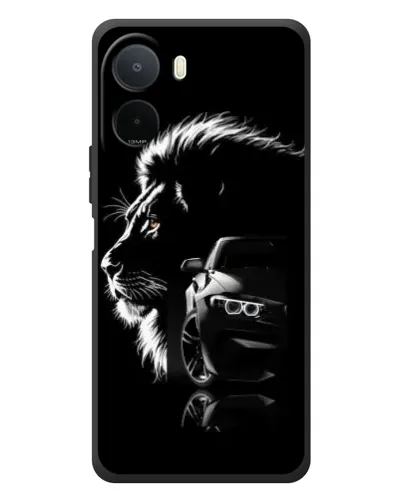 Чехол для Xiaomi Poco C81 Pro с картинкой «BMW и лев»