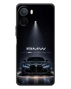 Чехол для Xiaomi Poco C81 Pro с картинкой «BMW сквозь ночной город»