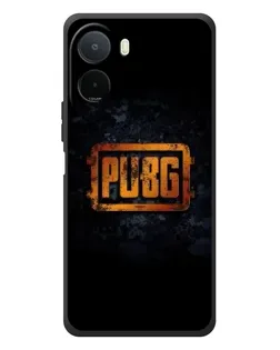 Чехол для Xiaomi Poco C81 Pro с картинкой «PUBG — золотой логотип»