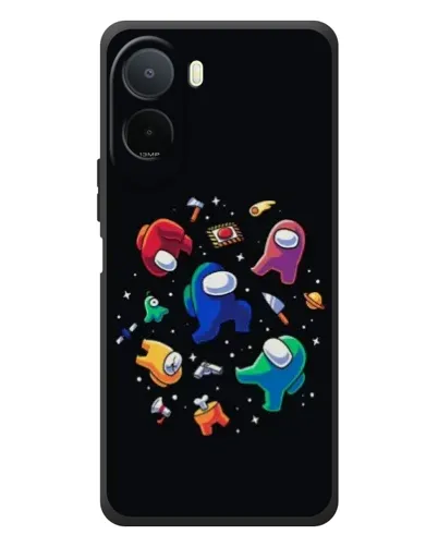 Чехол для Xiaomi Poco C81 Pro с картинкой «Among Us космос»