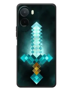 Чехол для Xiaomi Poco C81 Pro с картинкой «Алмазный меч неон»