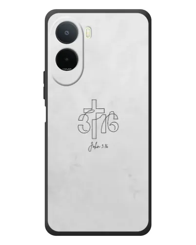 Чехол для Xiaomi Poco C81 Pro с картинкой «Иоанна 3:16 Крест»