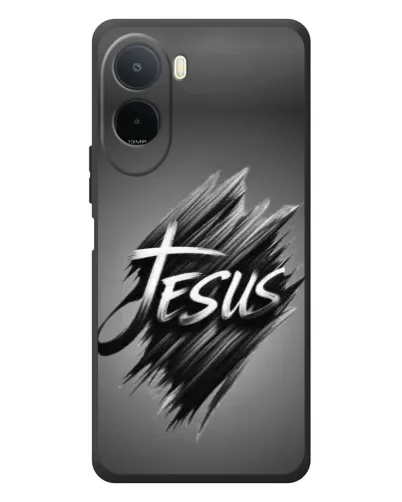 Чехол для Xiaomi Poco C81 Pro с картинкой «Надпись Jesus Graffiti»
