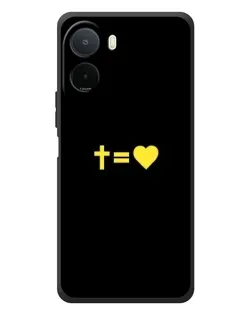 Чехол для Xiaomi Poco C81 Pro с картинкой «Сердце и Крест»