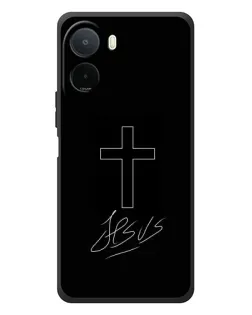 Чехол для Xiaomi Poco C81 Pro с картинкой «Графический крест Jesus»