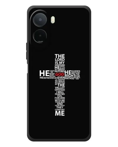 Чехол для Xiaomi Poco C81 Pro с картинкой «Текстовый крест» Чехол для Xiaomi Poco C81 Pro с картинкой «Текстовый крест»