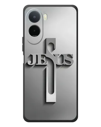 Чехол для Xiaomi Poco C81 Pro с картинкой «Металлический крест Jesus» Чехол для Xiaomi Poco C81 Pro с картинкой «Металлический крест Jesus»