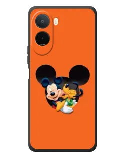 Чехол для Xiaomi Poco C81 Pro с картинкой «Сердце Микки Минни»