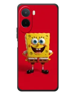 Чехол для Xiaomi Poco C81 Pro с картинкой «Спанч Боб на красном»
