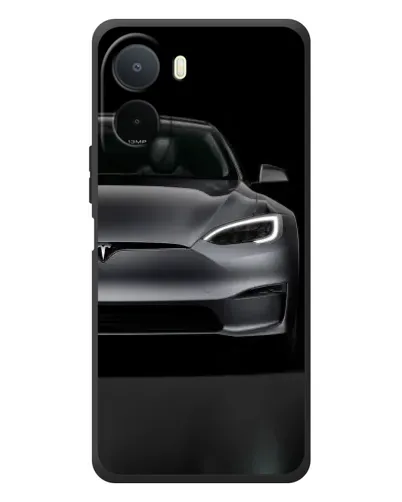 Чехол для Xiaomi Poco C81 Pro с картинкой «Tesla Model S Look» Чехол для Xiaomi Poco C81 Pro с картинкой «Tesla Model S Look»