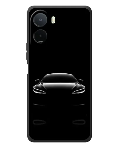 Чехол для Xiaomi Poco C81 Pro с картинкой «Силуэт Tesla Night» Чехол для Xiaomi Poco C81 Pro с картинкой «Силуэт Tesla Night»