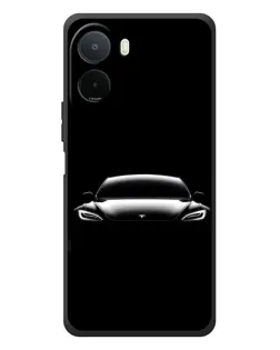Чехол для Xiaomi Poco C81 Pro с картинкой «Фары Tesla Night»