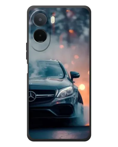 Чехол для Xiaomi Poco C81 Pro с картинкой «Mercedes — ночной город»