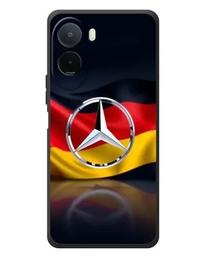 Чехол для Xiaomi Poco C81 Pro с картинкой «Mercedes — флаг Германии»