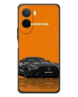 Чехол для Xiaomi Poco C81 Pro с картинкой «Оранжевый Mercedes AMG»