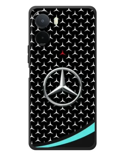 Чехол для Xiaomi Poco C81 Pro с картинкой «Mercedes — бирюзовый акцент»