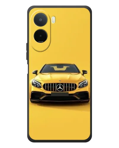 Чехол для Xiaomi Poco C81 Pro с картинкой «Желтый Mercedes GT»