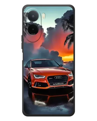 Чехол для Xiaomi Poco C81 Pro с картинкой «Audi — закат» Чехол для Xiaomi Poco C81 Pro с картинкой «Audi — закат»