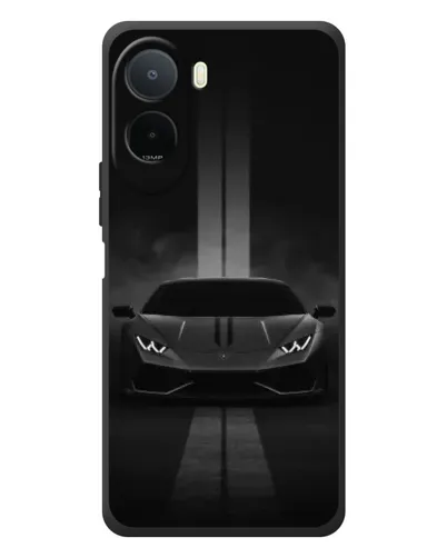 Чехол для Xiaomi Poco C81 Pro с картинкой «Lamborghini симметрия дорог»