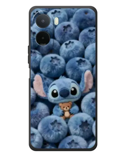 Чехол для Xiaomi Poco C81 Pro с картинкой «Стич и голубика» Чехол для Xiaomi Poco C81 Pro с картинкой «Стич и голубика»