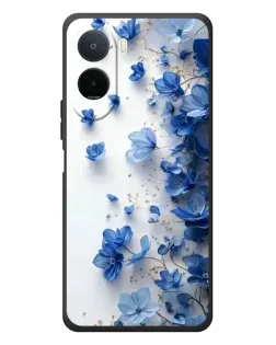 Чохол для Xiaomi Poco C81 Pro з картинкою «Блакитний квітковий каскад» Чохол для Xiaomi Poco C81 Pro з картинкою «Блакитний квітковий каскад»