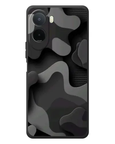 Чехол для Xiaomi Poco C81 Pro с картинкой «Темный абстрактный камуфляж»