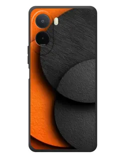 Чехол для Xiaomi Poco C81 Pro с картинкой «Геометрия оранжевых кругов»