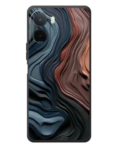Чехол для Xiaomi Poco C81 Pro с картинкой «Цветные волны каньона»