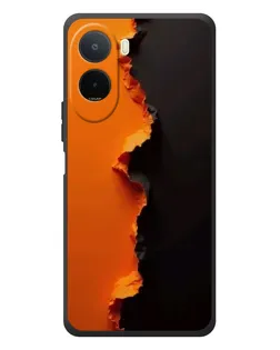 Чехол для Xiaomi Poco C81 Pro с картинкой «Оранжевый разлом»