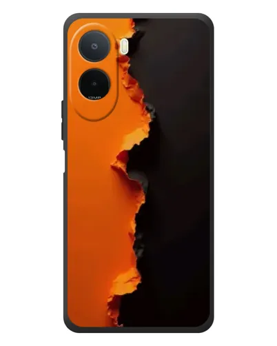 Чехол для Xiaomi Poco C81 Pro с картинкой «Оранжевый разлом»