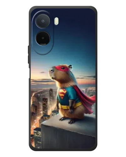 Чехол для Xiaomi Poco C81 Pro с картинкой «Капи-мен супергерой»