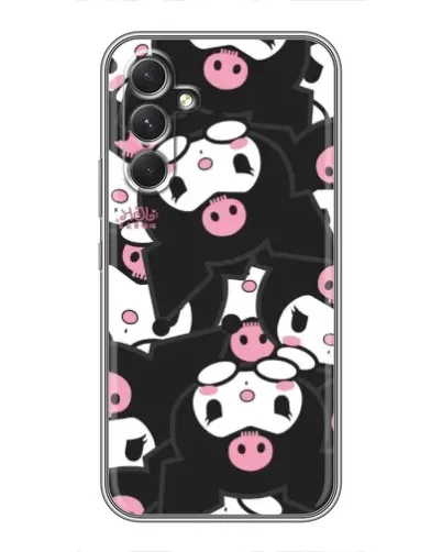 Чехол для Xiaomi Poco C81 с картинкой «Паттерн голов Куроми»