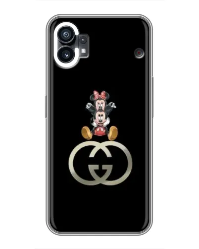 Чехол для Xiaomi Poco C81x с картинкой «Минни Маус на лого»