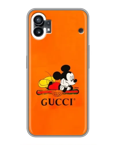 Чехол для Xiaomi Poco C81x с картинкой «Микки Маус Gucci — оранж» Чехол для Xiaomi Poco C81x с картинкой «Микки Маус Gucci — оранж»