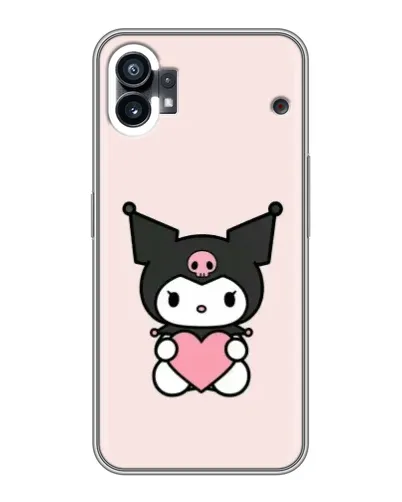 Чехол для Xiaomi Poco C81x с картинкой «Kuromi и сердце»