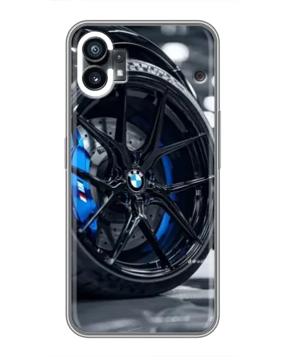Чехол для Xiaomi Poco C81x с картинкой «Колесо BMW вблизи»