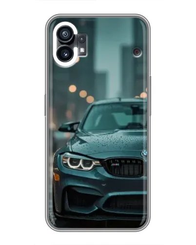 Чехол для Xiaomi Poco C81x с картинкой «BMW в огнях города»